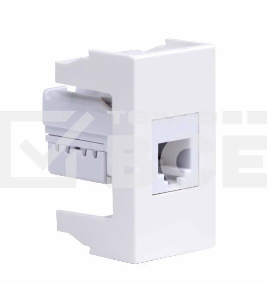 Розетка телефонная DKC Viva 45018 1-м 1 мод, RJ12, 6P6C, белый