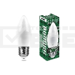 Лампа светодиодная SAFFIT SBC3711 (55135) 11 вт Е27 белый матовая свеча, фото 1