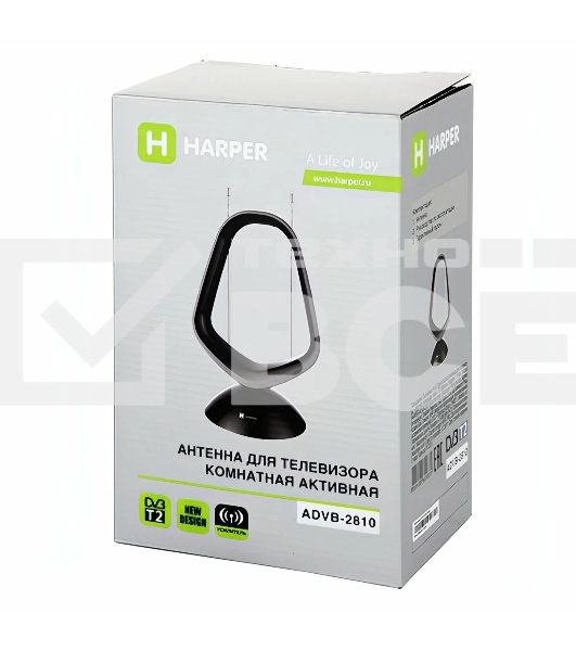 Антенна для телевизора комнатная активная HARPER ADVB-2810