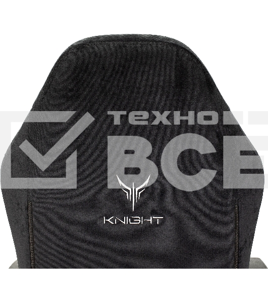 Кресло игровое Knight N1 Fabric черный Light-20, с подголов. крестовина металл
