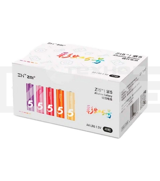 Прочее ZMI Батарейки ZI5 AA540 AA alkaline battery (40pcs) (ZMKAA540CNCM) 