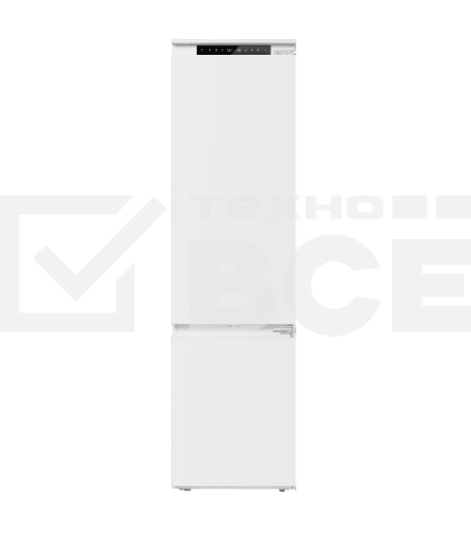 Встраиваемый холодильник Maunfeld MBF19354NFWGR LUX Inverter белый двухкамерный 209/64 л морозилка снизу, No Frost