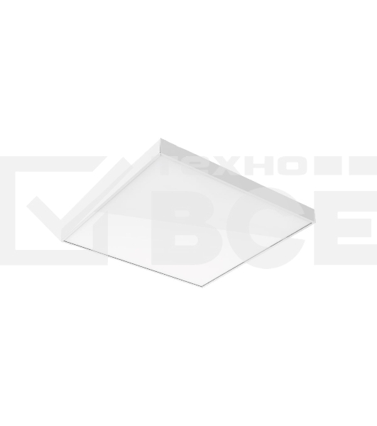 Светильник светодиодный Gauss MIR 595х595х50 35Вт 3000лм 6500К IP40 офисный встраив. накладной с опаловым рассеив. (аналог ЛВО)