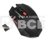 Мышь беспроводная Nakatomi MRON-08U черный, 1600 dpi, радиоканал, USB, кнопки - 6, фото 1