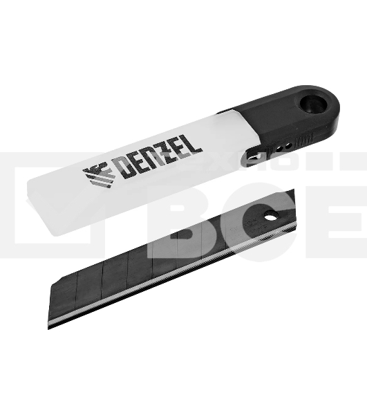 Лезвия Denzel 18 мм, сталь SK4 - 0,5 мм, супер острые, 5 шт.