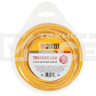 Леска для триммеров Denzel 96177квадратная витая 3.0ммх10м