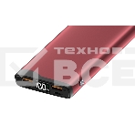 Портативный аккумулятор OLMIO QL-10, 10000mAh, 22.5W, QuickCharge3.0/PowerDelivery, LCD, красный,, фото5