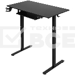 Игровой компьютерный стол Defender Victory черн, 110x60, высота 72-117, полк 1, фото4