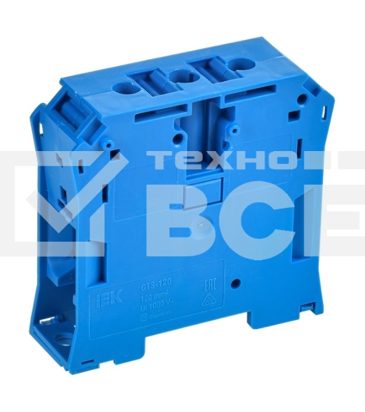 Колодка клеммная IEK YCT10-00-K07-120 CTS ARMAFIX 120 кв.мм син.