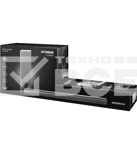 Микросистема Hyundai H-HA630 черный 150Вт FM USB BT SD/MMC/MS