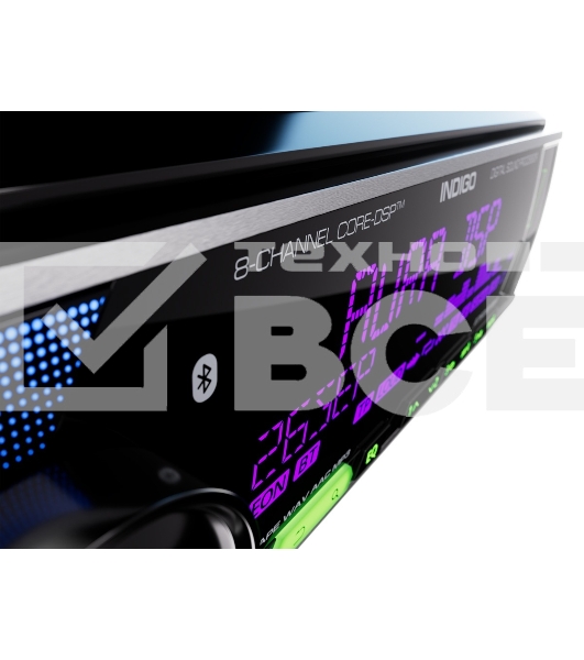 Автомагнитола AURA INDIGO-876DSP, 1 DIN, Bluetooth, USB Type-A, AUX, пульт ДУ