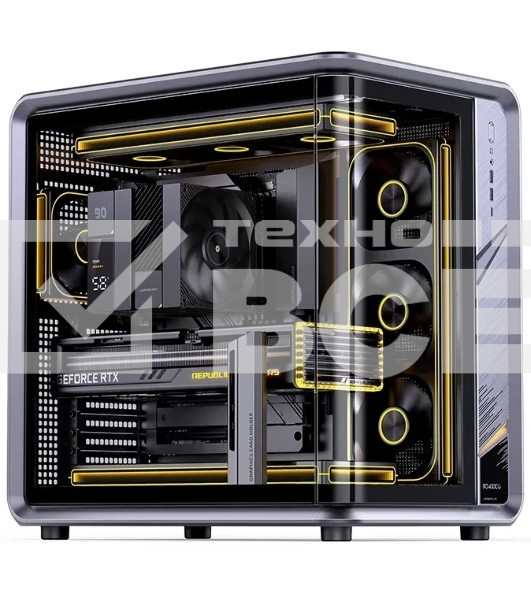 Корпус Jonsbo Jonsplus BO400CG, Midi-Tower, серый