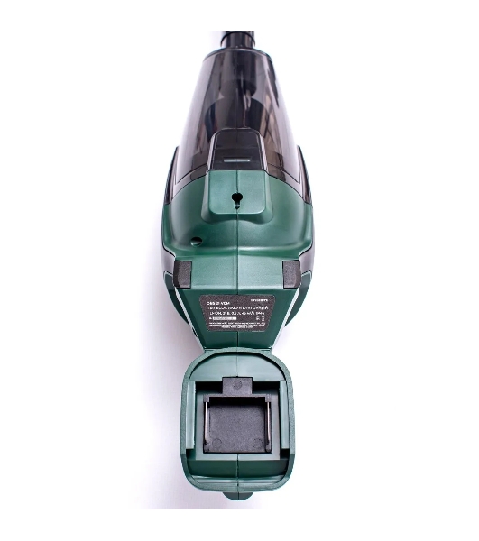 Пылесос автомобильный FAVOURITE OBS 21 VCM (Без АКБ и ЗУ) зелёный, 21 Вт, уборка сухая, пылесборник контейнер 0.6 л