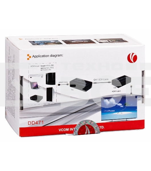 Видео усилитель сигнала HDMI DD471 VCOM