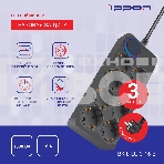 Сетевой фильтр Ippon BK-8-EU-3-16-B 3м (8 розеток) черный (коробка), фото8