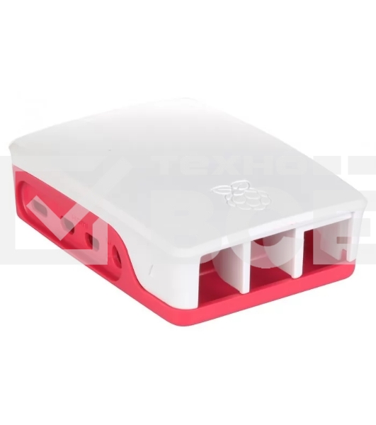 Компьютерный корпус Qumo ABS Plastic, Raspberry Pi 4, White+Red(RS030)