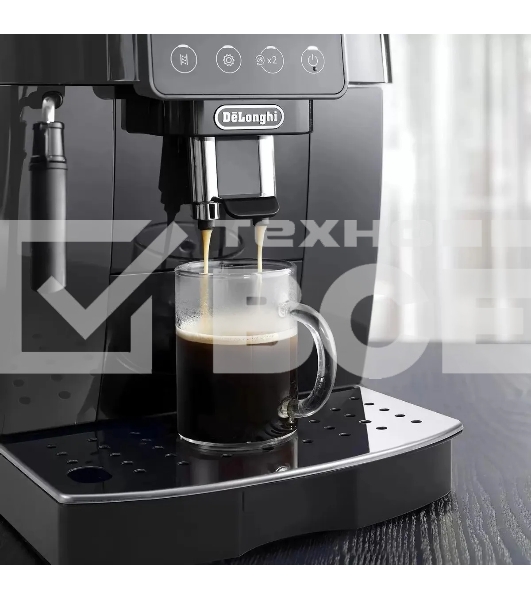 Кофемашина автоматическая DeLonghi ECAM220.22.GB черный, исп. кофе - зерновой/молотый, 1.8 л, 1450 Вт, 15 Бар.