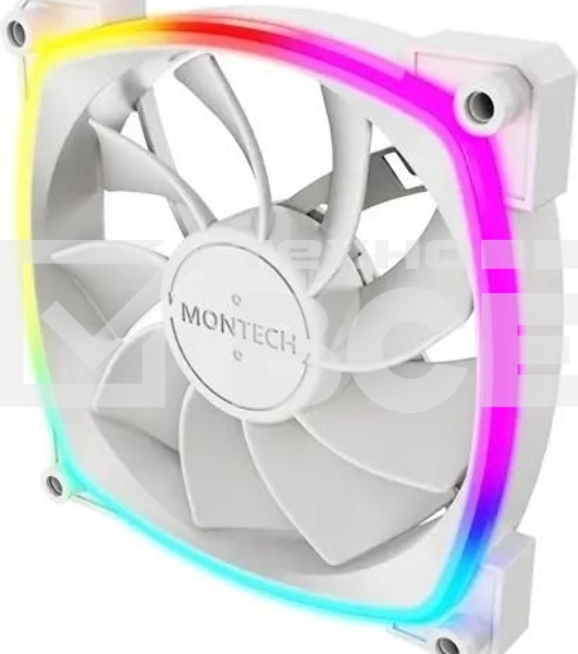 Вентилятор для корпуса MONTECH RX120 PWM белый, 120 мм, 1600 об/мин, 27 дБ, 4 pin