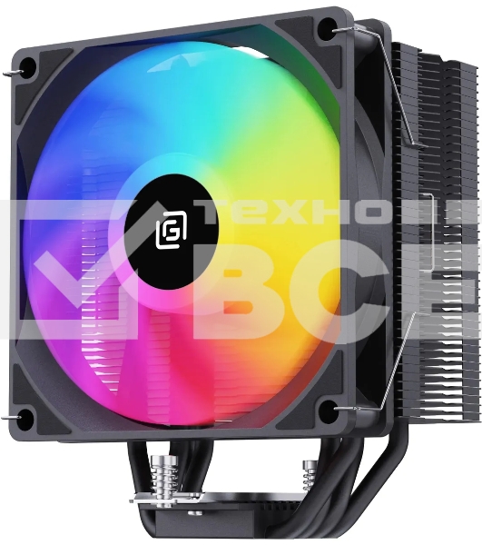 Устройство охлаждения(кулер) Oklick OG-CPC180FRGB-PWM1 RGB Soc-AM5/AM4/1151/1200/2066/2011/1700 черный 4-pin 20dB Al+Cu 180W 820gr Ret