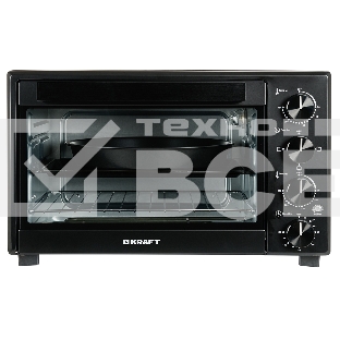 Мини-печь Kraft KFC-MO 381 HBL черный, 38 л, 1600 Вт