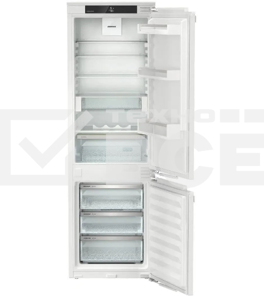Встраиваемый холодильник Liebherr ICNd 5123 001 белый, двухкамерный, 190/83л, морозилка снизу, No Frost