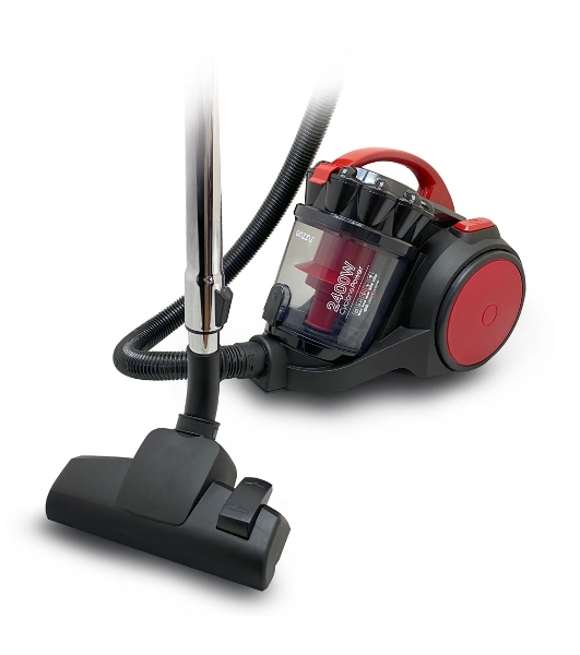 Пылесос Ginzzu VS435 черный/красный, 440/2400 Вт, уборка сухая, пылесборник контейнер 4 л