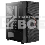 Компьютерный корпус Aerocool  / Formula Menace Saturn FRGB-G-BK-v1 черный без БП ATX 4x120mm 2xUSB2.0 1xUSB3.0 audio bott PSU, фото 1