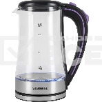 Чайник электрический Starwind SKG4045 1.8л. 1800Вт черный/серебристый корпус: стекло, фото 1