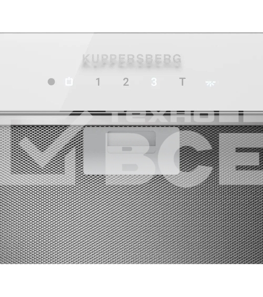 Вытяжка встраиваемая Kuppersberg Bim 600 White белый, 52 см, 1300 куб. м/ч, 46 дБ