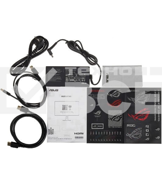 Монитор 31.5' Asus ROG Strix XG32UCWG WOLED 3840x2160, 165 Гц, 0.03 мс, 16:9, 1300 кд/м² (пиковая), 2×HDMI 2.1, DP 1.4, USB-C (15 Вт PD), USB Hub (3×USB-A), 3.5 Jack, DisplayHDR True Black 400, HDR10, FreeSync, черный