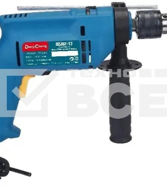 Дрель ударная DongCheng DZJ02-13 500Вт патрон:кулачковый реверс