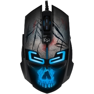 Мышь проводная SVEN RX-G805 черный, 8000 dpi, USB, кнопки - 6