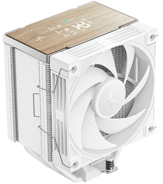 Кулер для процессора DEEPCOOL AK700 DIGITAL WH LGA1851/1700/1200/115X/AM5/AM4 (9шт/кор, TDP 260W, PWM, Fan 120mm, 7 тепл. трубок, Copper Base, белый) RET