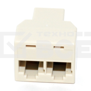 Коннектор проходной адаптер RJ45 5bites LY-US027 RJ-45/RJ-45x2 8P8C F/2F