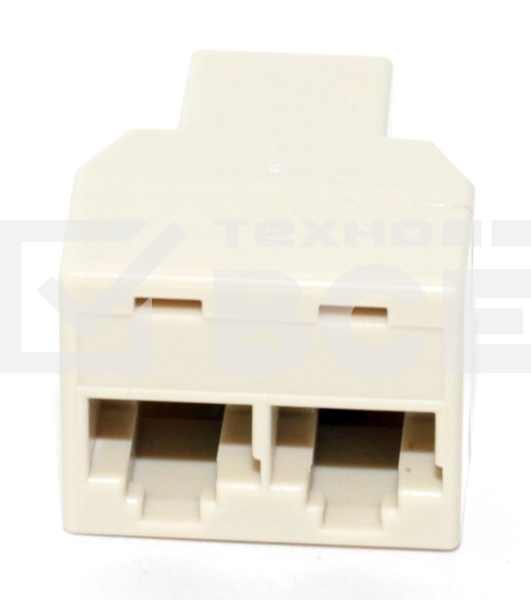 Коннектор проходной адаптер RJ45 5bites LY-US027 RJ-45/RJ-45x2 8P8C F/2F