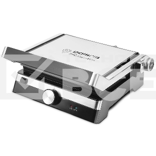 Гриль-пресс Polaris PGP 1902 электрич., серебристый