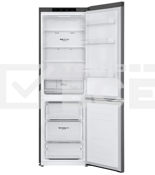 Холодильник LG GC-B459SLCL графит двухкамерный инвертер 247/127л морозилка снизу, No Frost