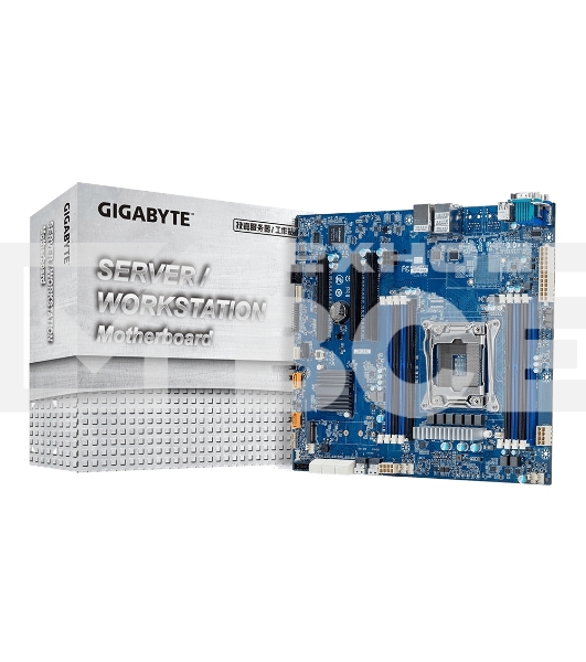 Серверная материнская плата Gigabyte MF51-ES2, LGA 2066, Intel C422, 8xDDR4 ECC, 8xSATA, 1xM.2, 3xPCIe 3.0 x16, 1xVGA, 2x 1Gb LAN, 2xUSB-A 2.0, 2xUSB-A 3.2 Gen 1, SSI-CEB