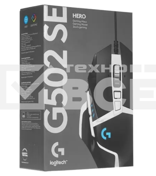 Мышь Logitech G502 SE HERO Corded Gaming Mouse  <USB, Black/White, EWR2, Retail> 910-005730