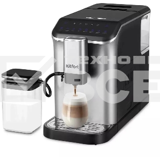 Кофемашина Kitfort КТ-7166 1350Вт черный/нержавеющая сталь