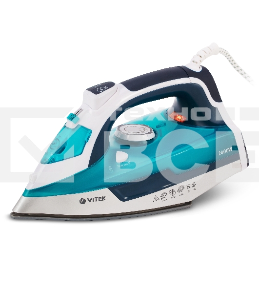 Утюг Vitek VT-1266 В Мощность 2400 Вт. Паровой удар: 140 г/мин. Вертикальное отпаривание. Функция разбрызгивания. Материал подошвы: Ceramic Ultra Care – уникальное керамическое покрытие для максимальной защиты ткани. Объeм резервуара для воды 300мл. Защит