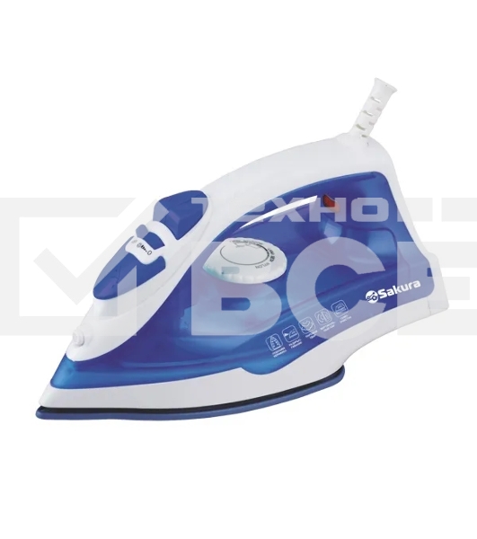 Утюг Sakura SA-3062CBL 1800 Вт керам. подошва, пар. увлажнение, самоочист.