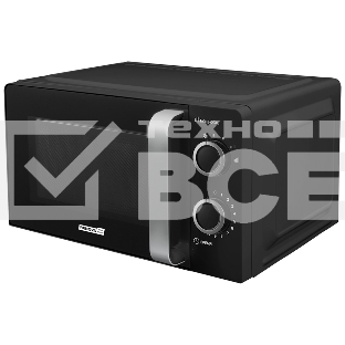 Микроволновая печь Renova MMS-20B1 чёрный, 20 л, 700 Вт, переключатели - поворотный механизм