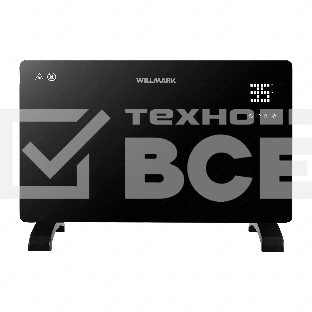 Конвектор Willmark WCH-1500GRDB черный, 1500Вт, 20 м2, термостат, дисплей