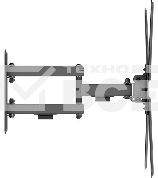 Кронштейн для телевизора Ultramounts UM958 черный 13'-55' макс.25кг настенный поворот и наклон