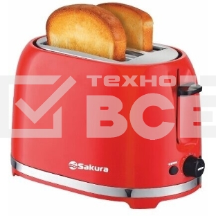 Тостер Sakura SA-7610R 850 Вт, красный