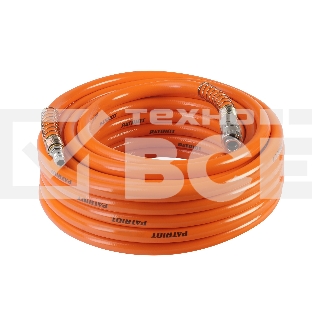 Шланг Patriot пневматический армированный RPH 10 (длина 10 м, диаметр 10х16, раб/макс давление 25/65 бар, мин/макс температура -35/70С, быстросъем рапид)