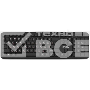 Клавиатура SVEN KB-S230 проводная, USB Type-A, чёрный