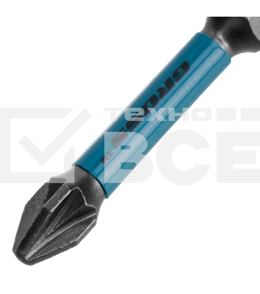 Набор бит Gross торсионных PZ2x50 мм, для ударных шуруповертов, отрывн., 10 шт.