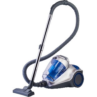 Пылесос Hyundai HYV-C4575 серебристый/синий, 380/2400 Вт, уборка сухая, пылесборник контейнер 5 л